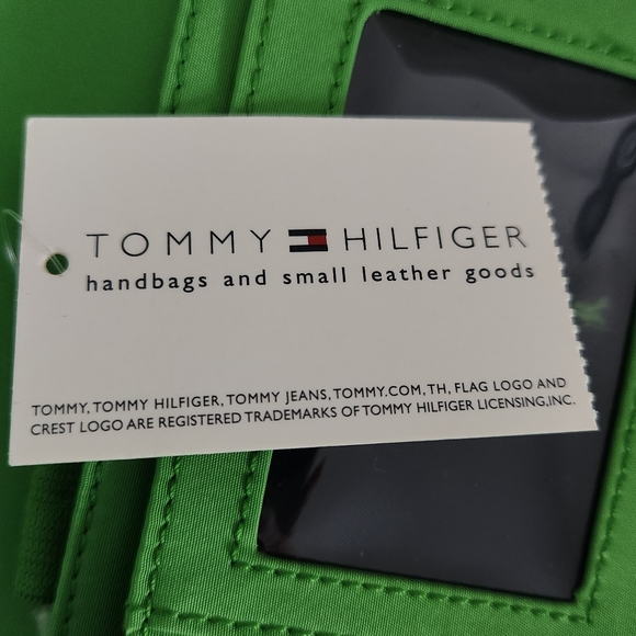 NWT TOMMY HILFIGER Preppy "Butterfly Clutch" Wallet Blue & Green - Picture 12 of 15